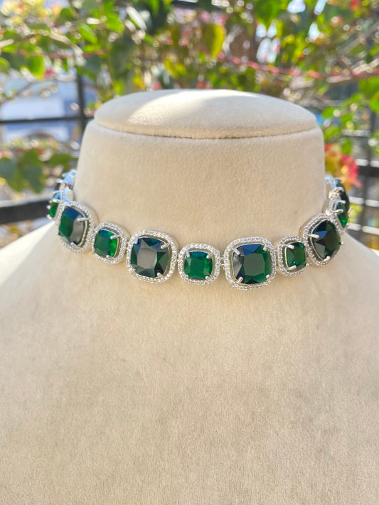 Emerald Momi Zirconia Jewellery Set