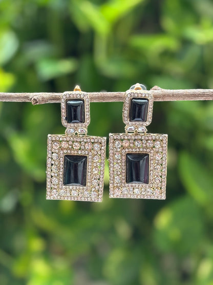 Black Advika Earings