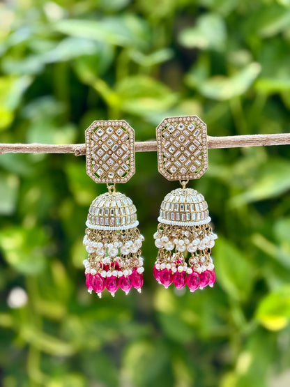 Ruby Sandya Jhumkis