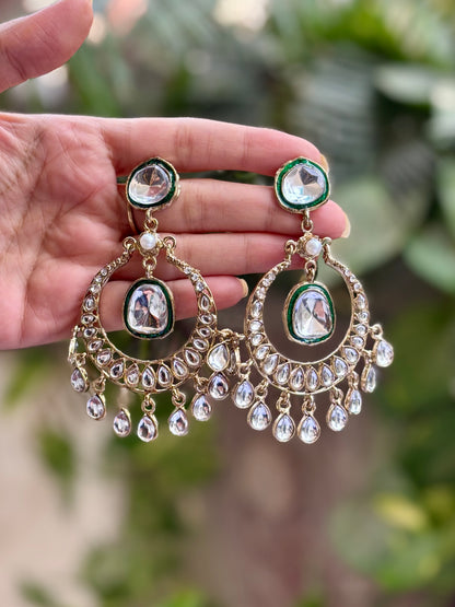 Antique Kundan Amana Danglers