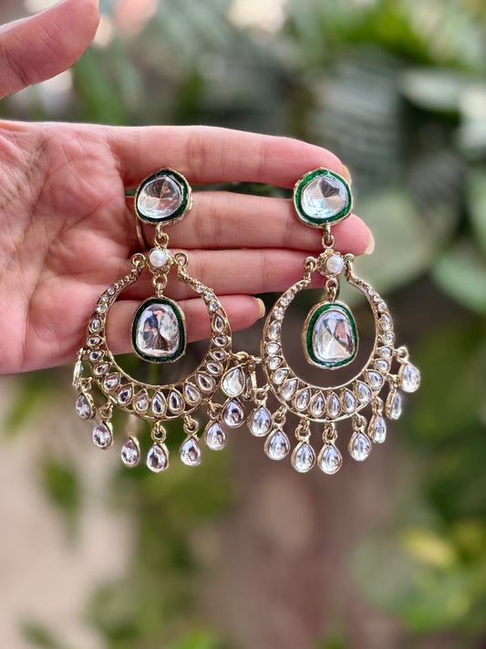 Antique Kundan Amana Danglers