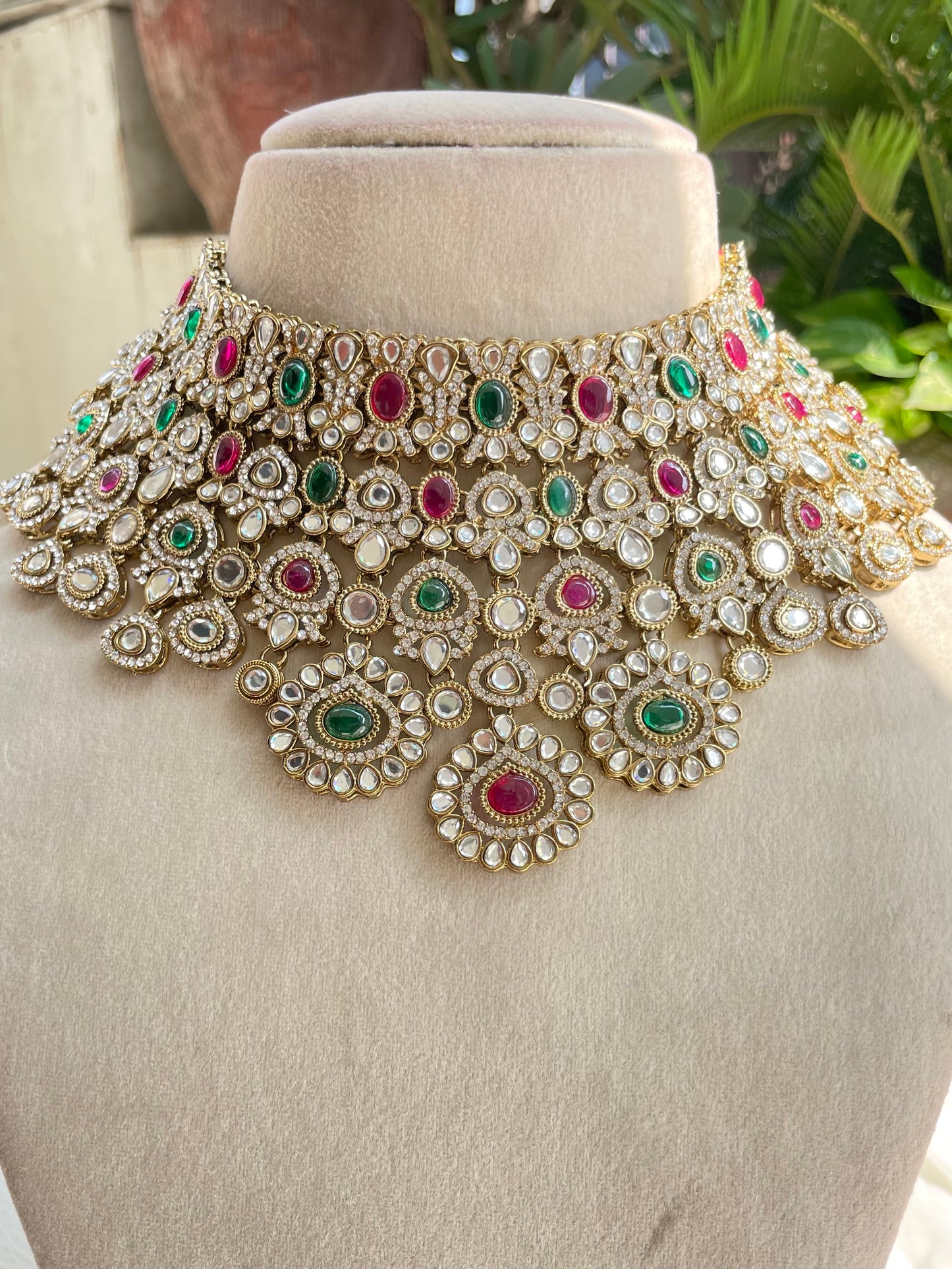 Multicolour Nisha Complete Bridal Jewellery Set