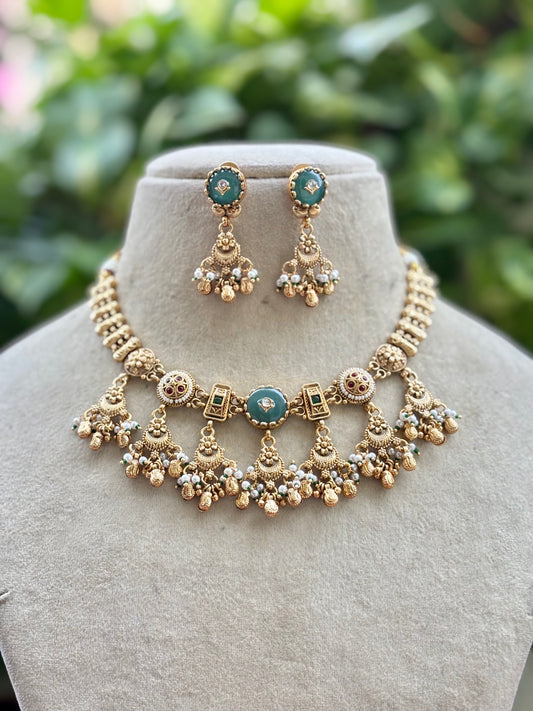 Multicolour Uma Heritage Jewellery Set