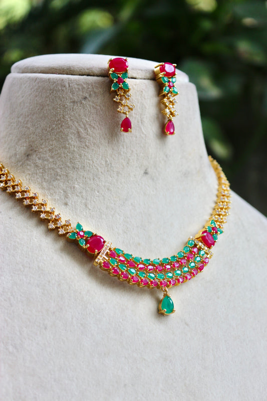 Multicolor Adipika Jewellery Set