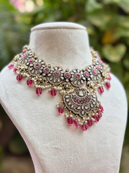 Ruby Mila Kundan Bridal Jewellery Set