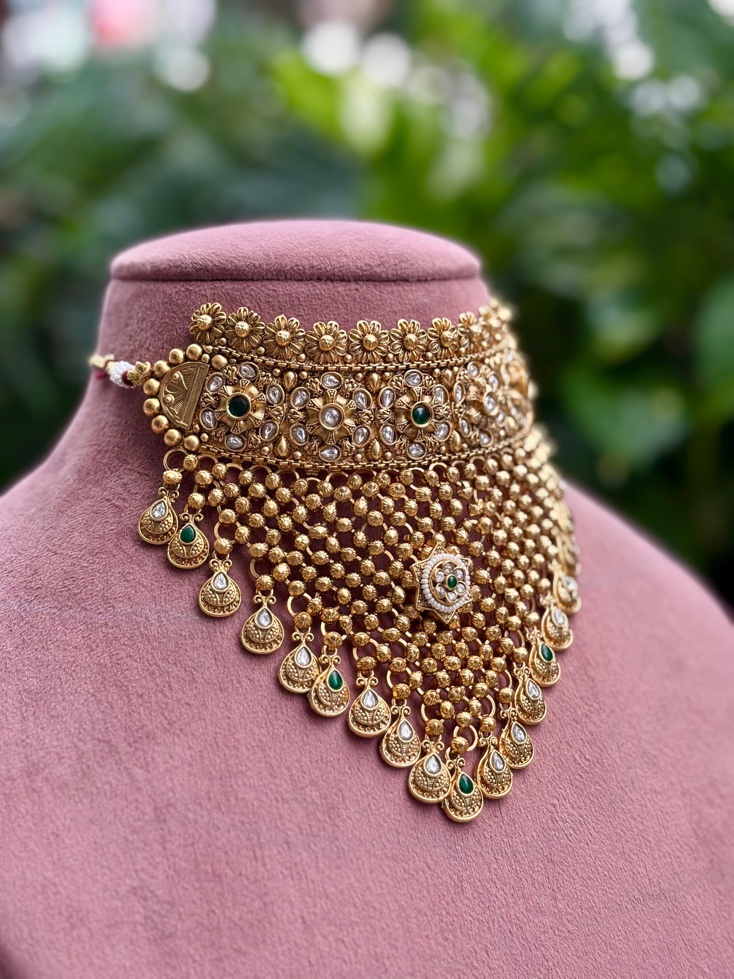 Multi Maharani Choker Jewellery Set