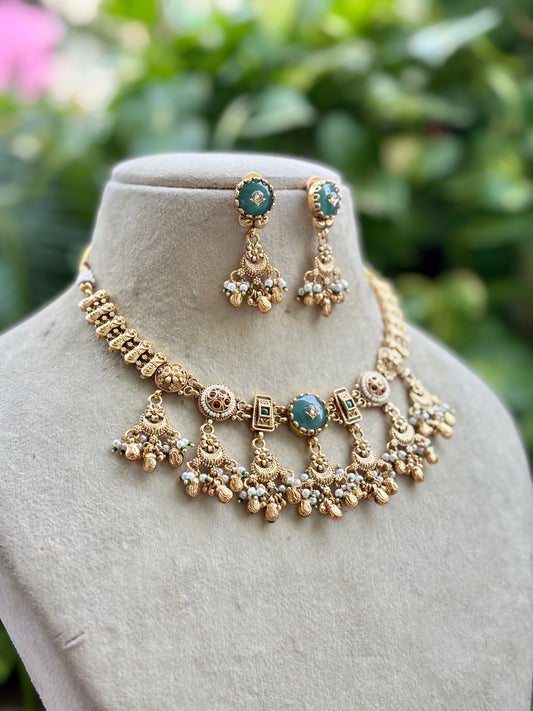 Multicolour Uma Heritage Jewellery Set