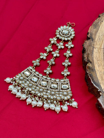 Ivory Zayana Kundan Bridal Jewellery Set