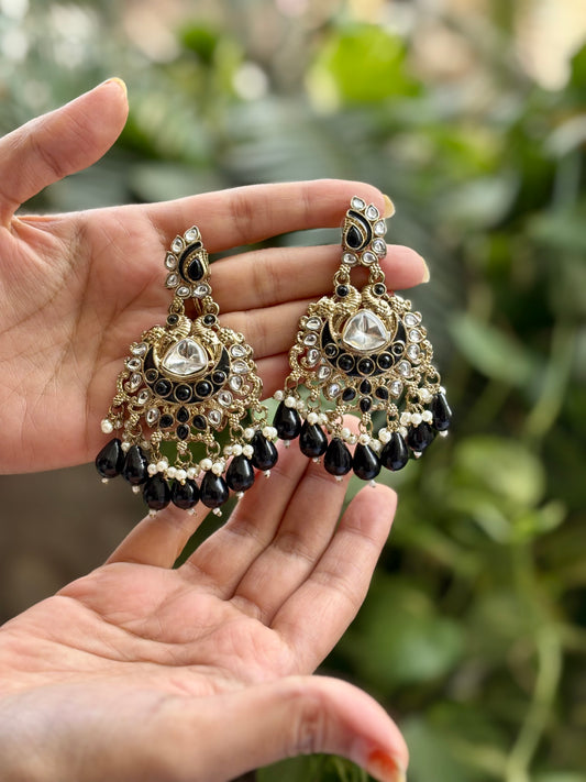 Antique Black Preet Danglers