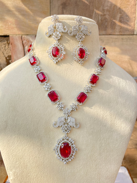 Ruby Aiba Zirconia Jewellery Set