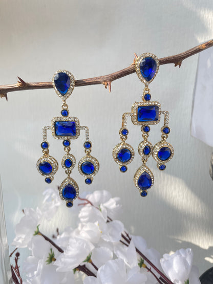 Blue Deepika Danglers