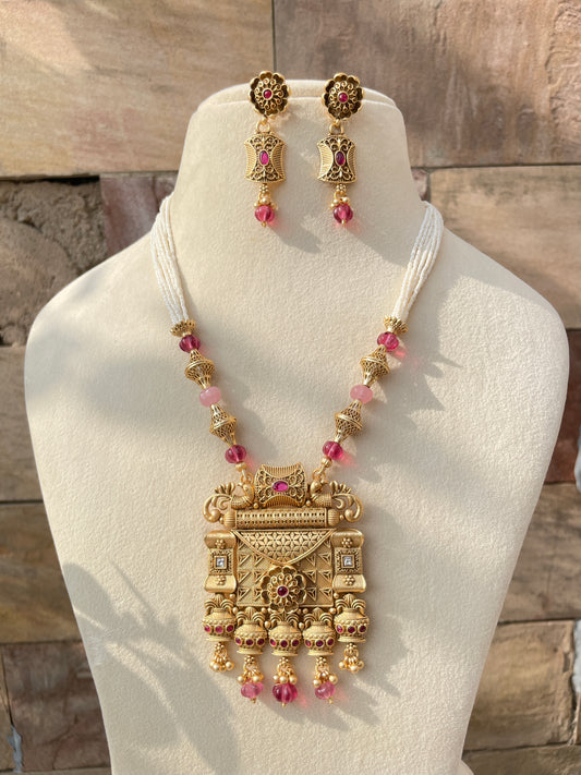 Rani Chaya Rajwadi Jewellery Set