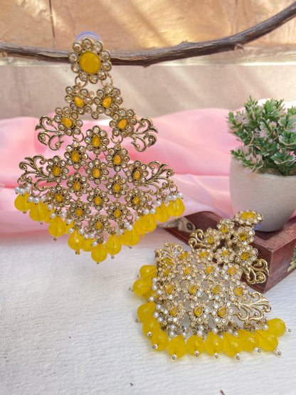 Yellow Amba Danglers