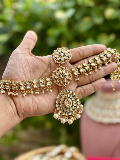 Ivory Naira Kundan Bridal Jewellery Set