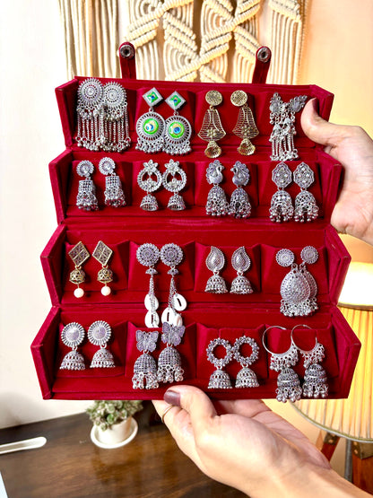 Premium 16pcs Jhumka Box Gift Set