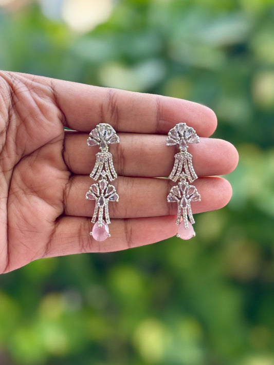 Pink Tara Zirconia Jewellery Set