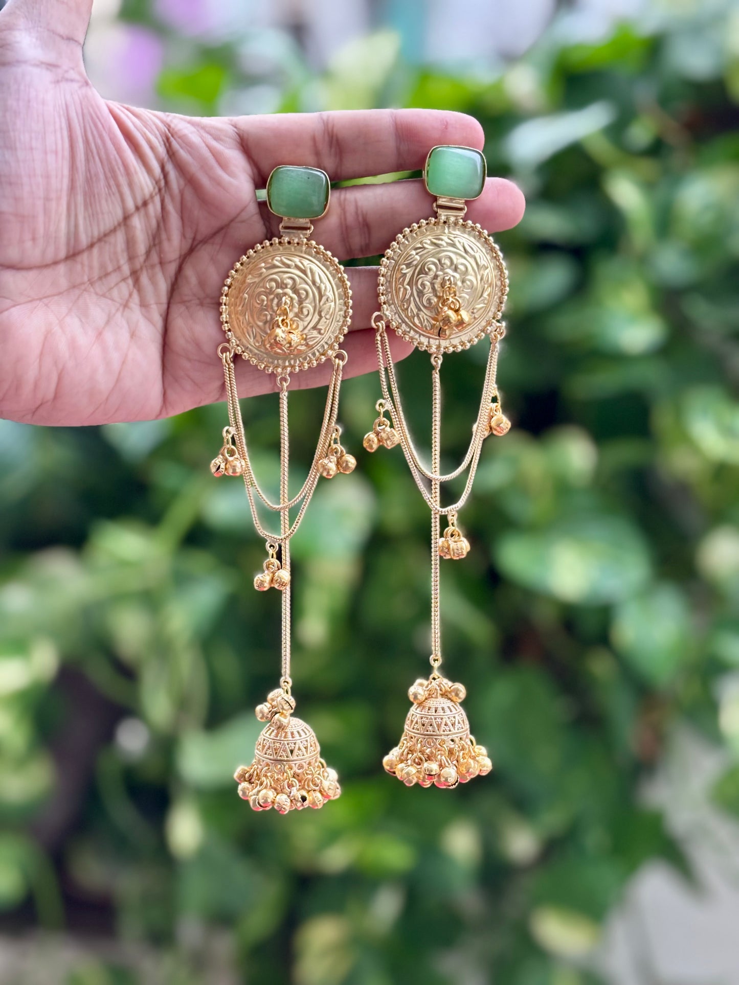Mint Arzzo Kashmiri Earrings