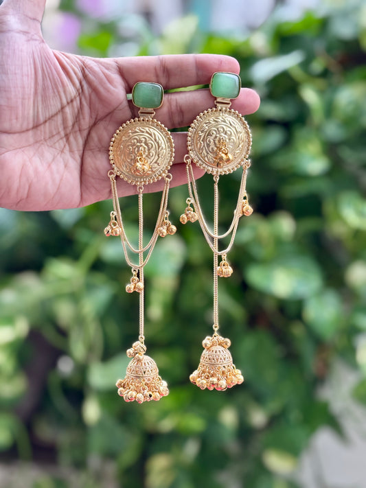 Mint Arzzo Kashmiri Earrings