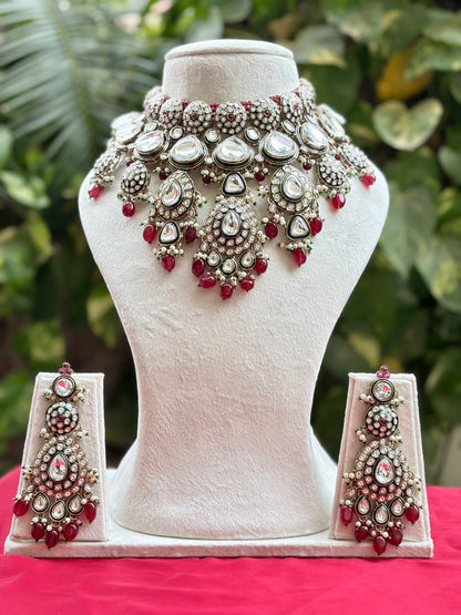 Antique Naima Kundan Bridal Jewellery Set