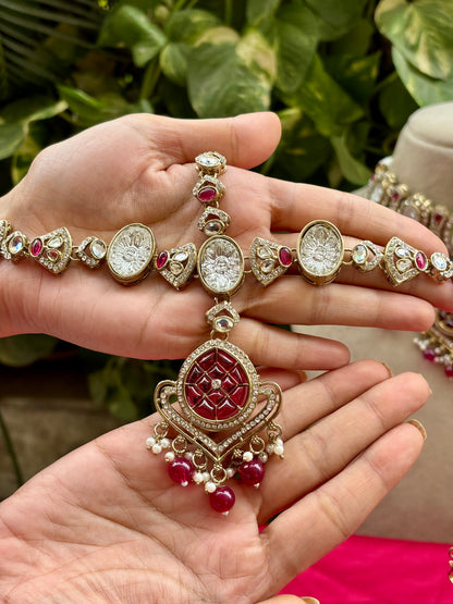 Ruby Naina Kundan Bridal Jewellery Set
