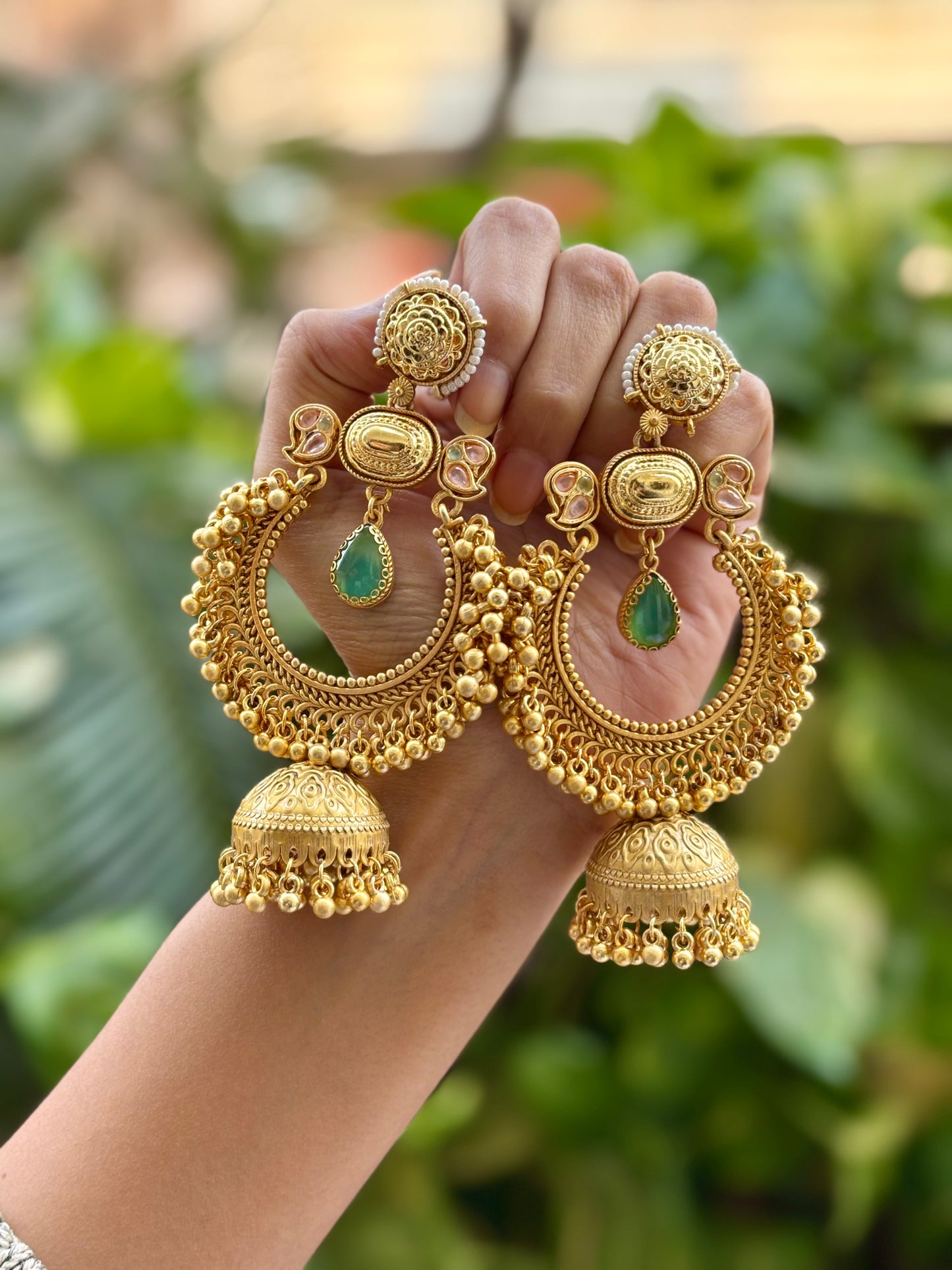 Turquoise Aasma Kashmiri Earrings