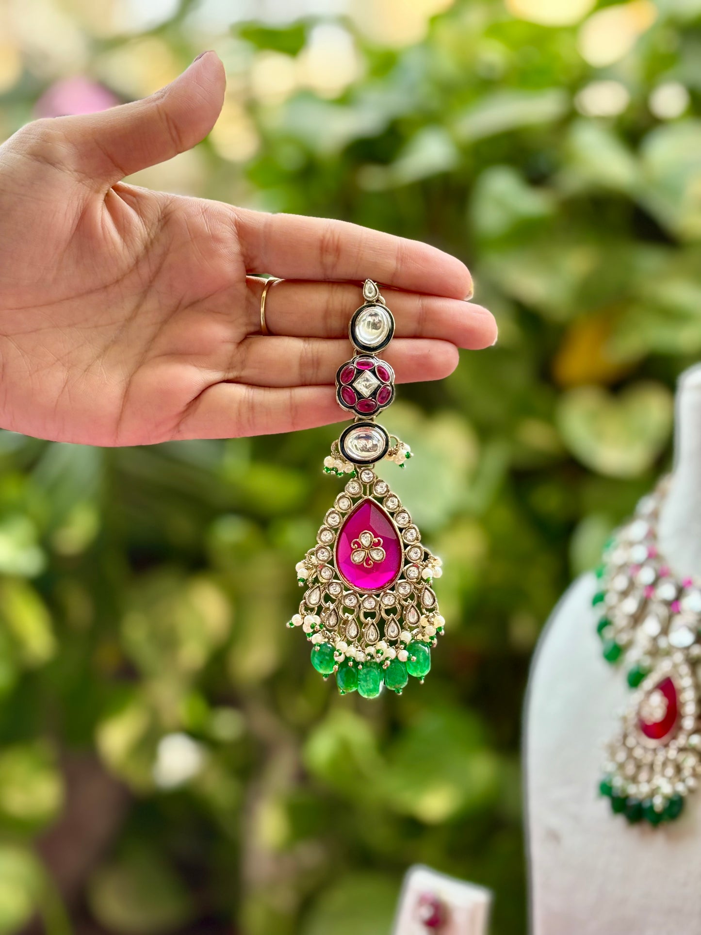 Multicolour Nora Kundan Bridal Jewellery Set