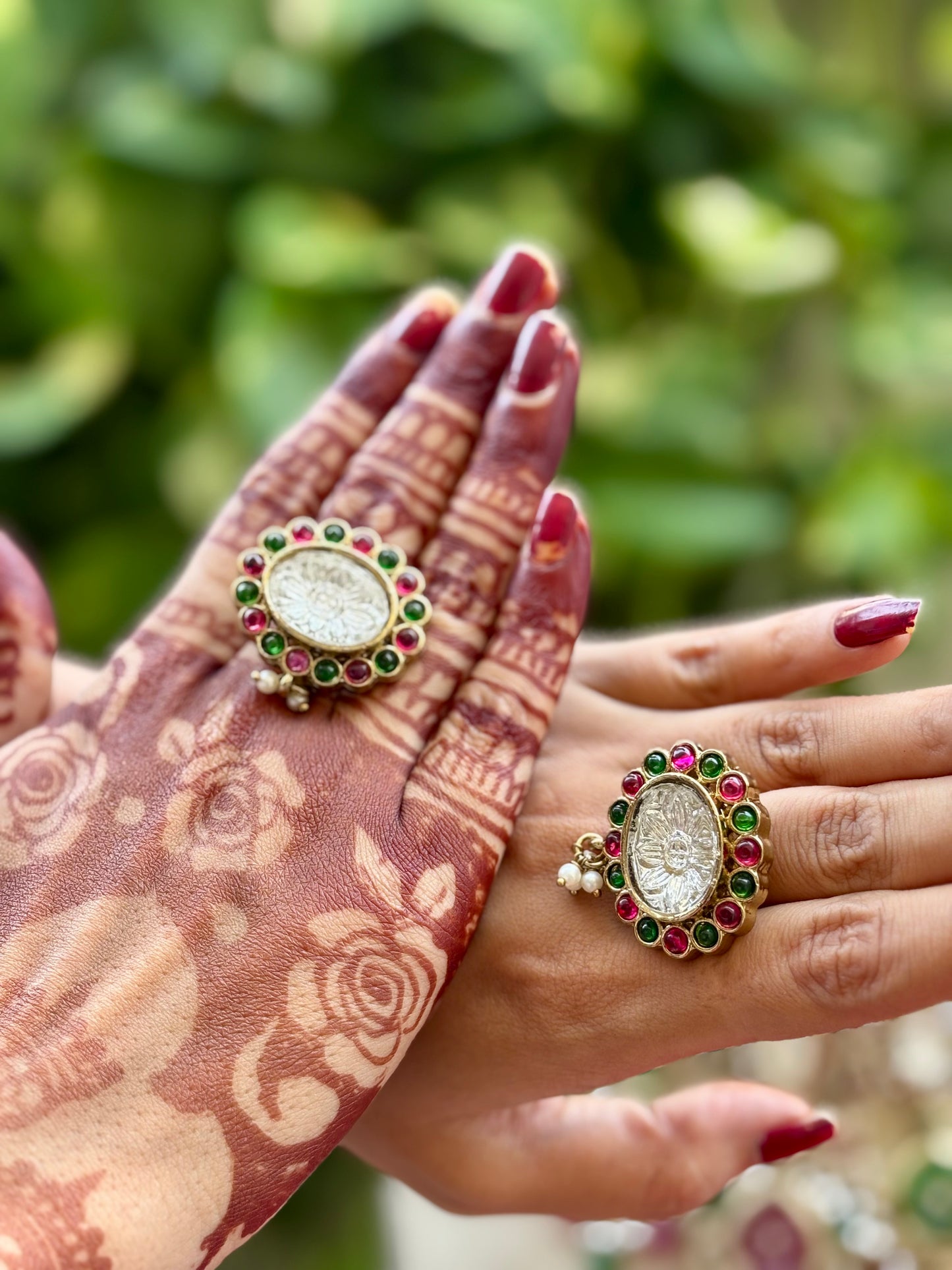 Multicolour Naina Kundan Bridal Jewellery Set