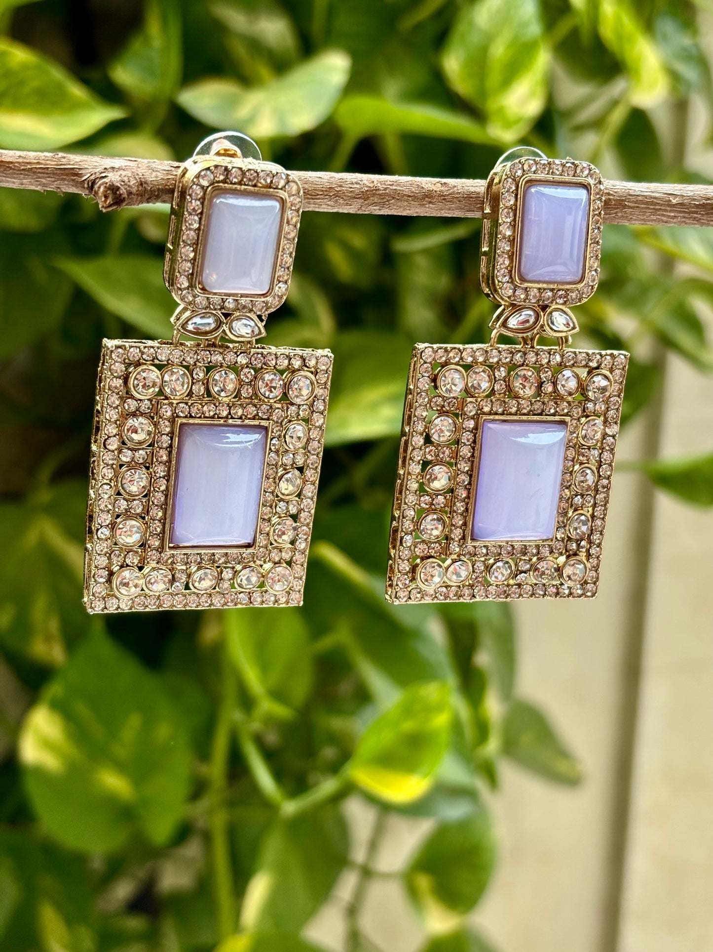 Lavender Advika Earings