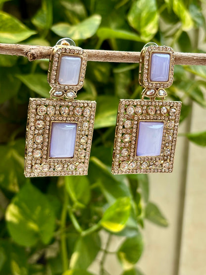 Lavender Advika Earings