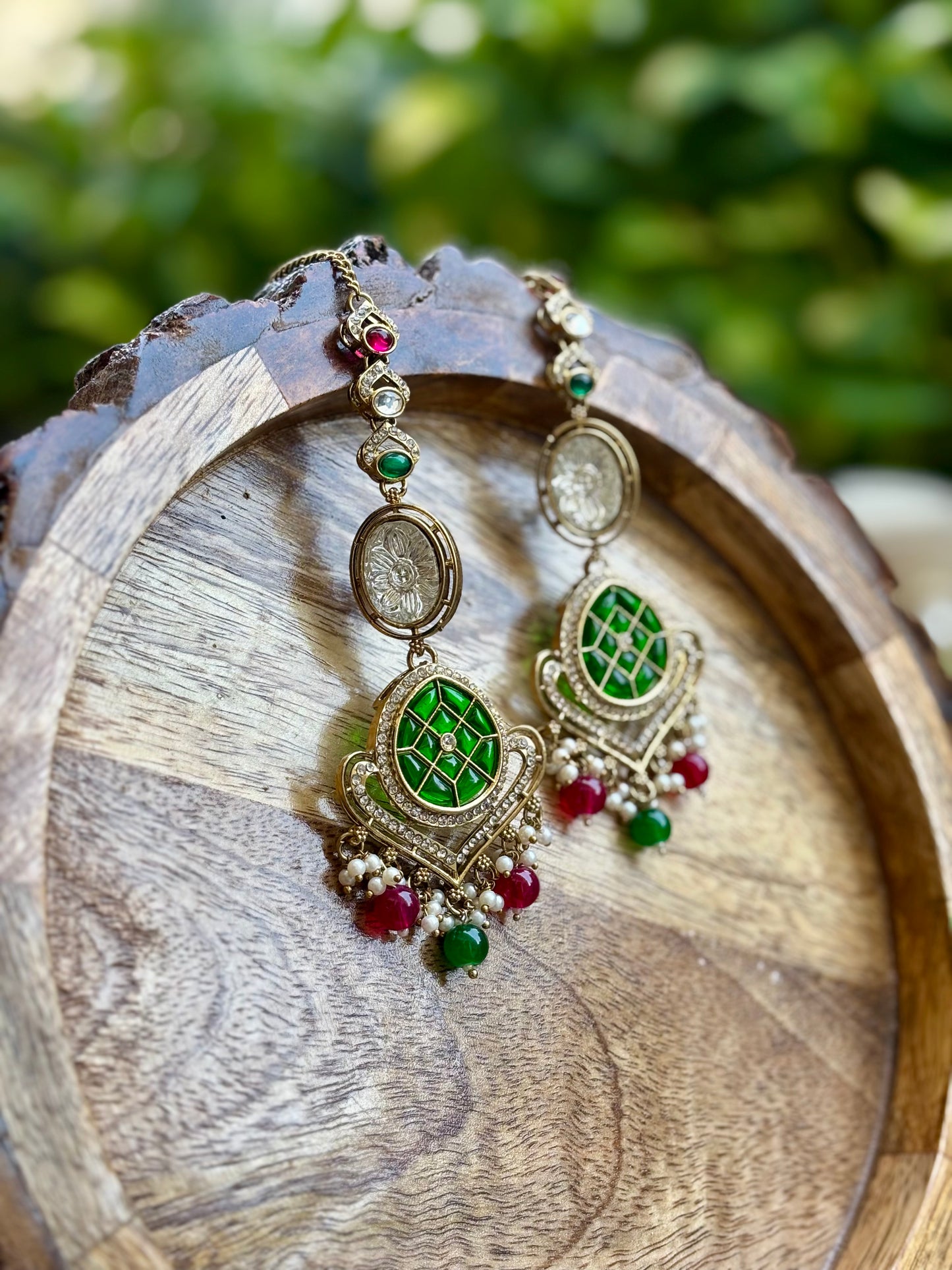 Multicolour Naina Kundan Bridal Jewellery Set