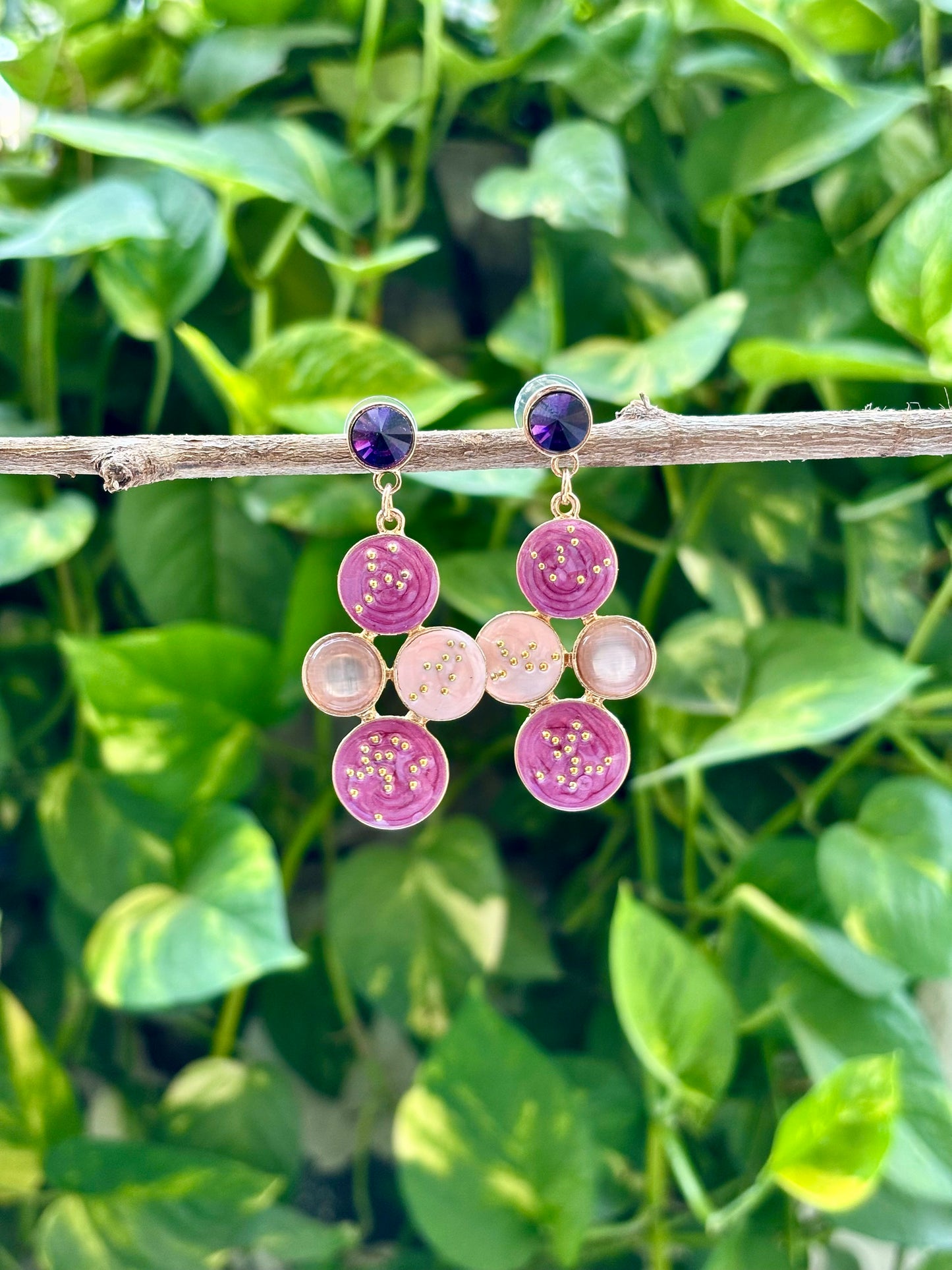 Purple Aria Earings