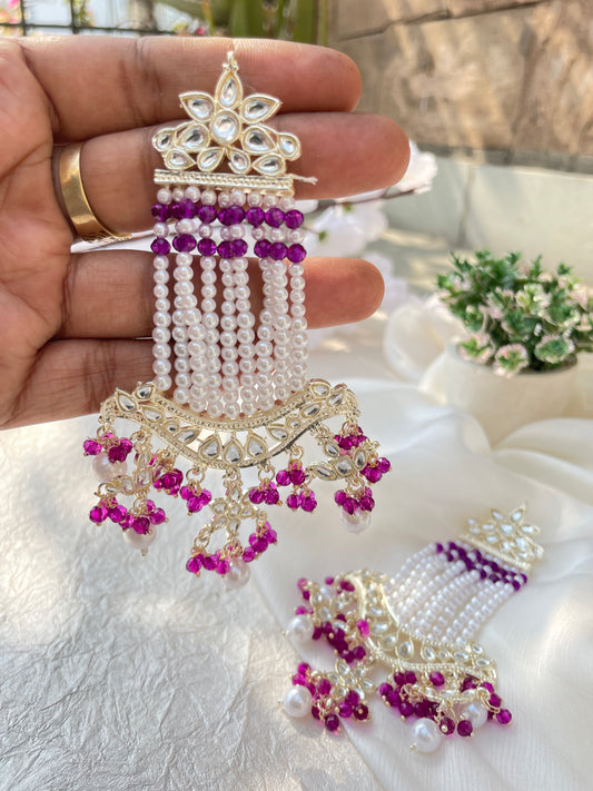 Purple Ishita Danglers