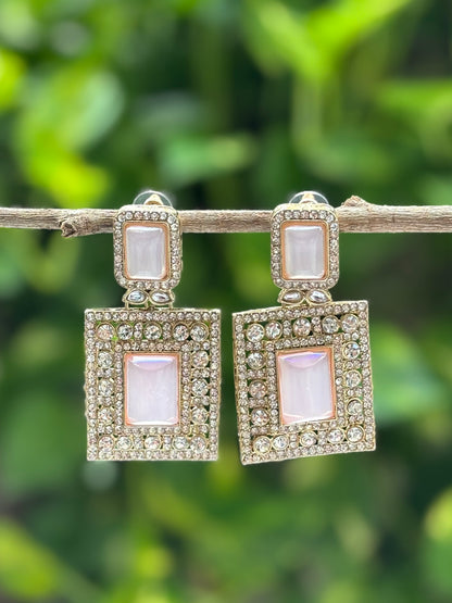 Pink Advika Earings
