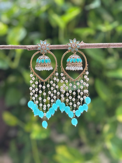 Turquoise 3 in 1 Earrings Set