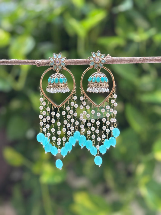 Turquoise 3 in 1 Earrings Set