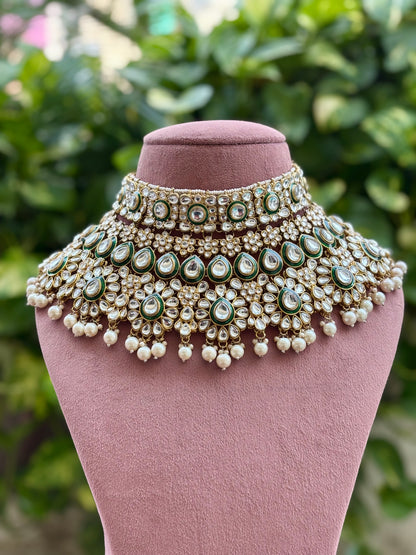 Ivory Amya Kundan Bridal Jewellery Set