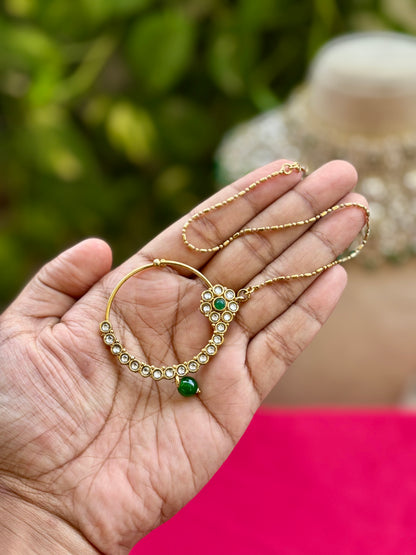 Green Myra Kundan Bridal Jewellery Set