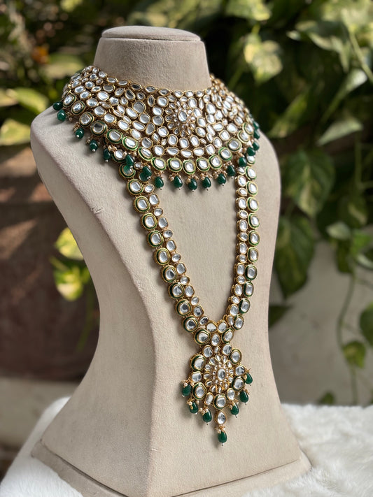 Emerald Green Rati Complete Bridal Jewellery Set