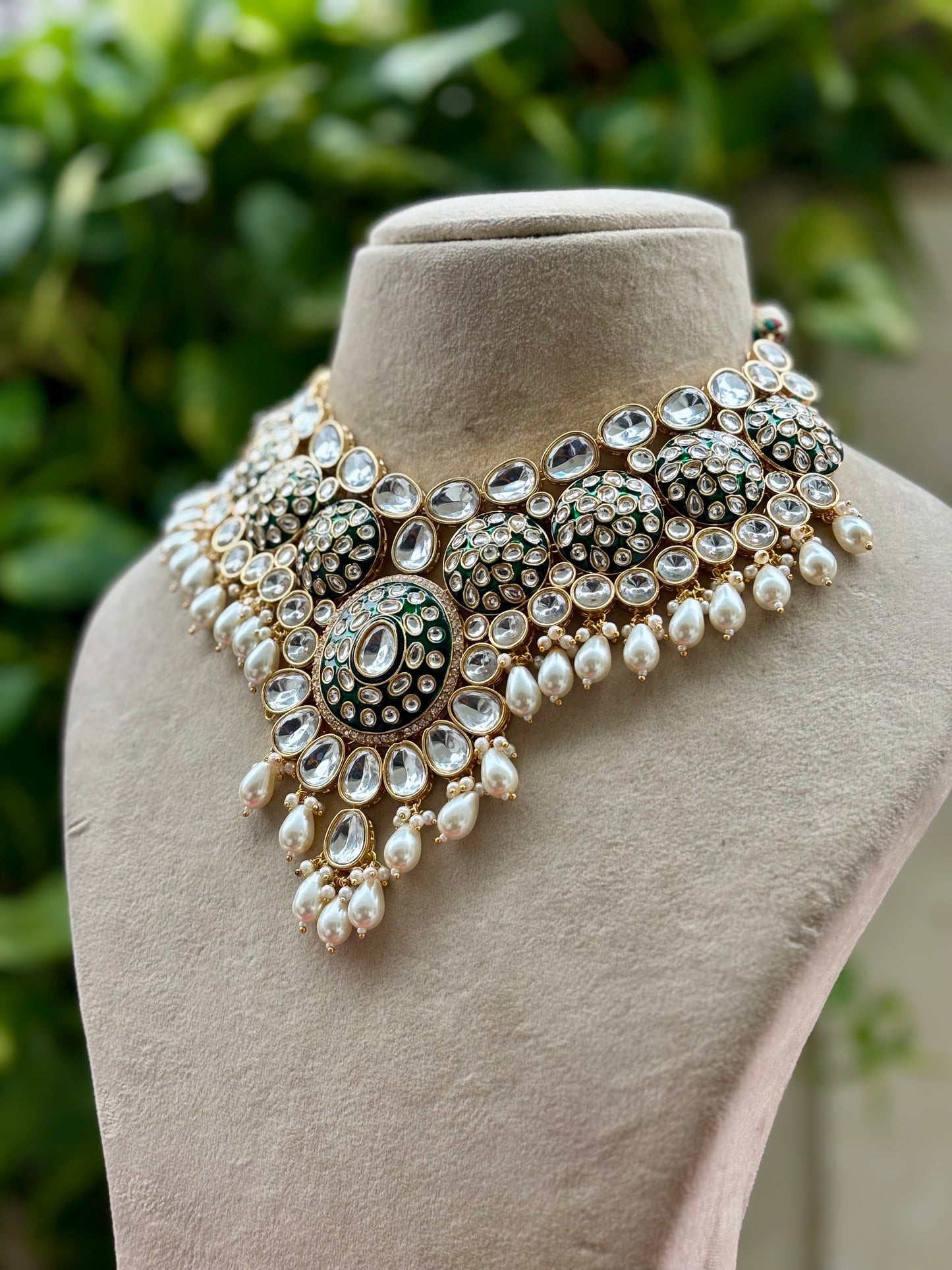 Ivory Samaya Kundan Bridal Jewellery Set
