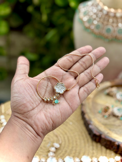 Mint Samiyara Kundan Bridal Jewellery Set