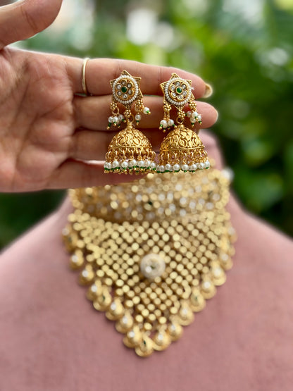 Multi Maharani Choker Jewellery Set
