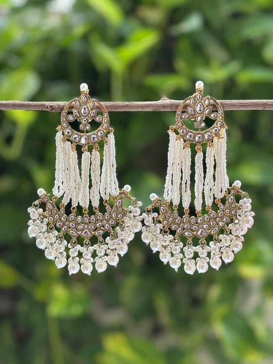 Antique Ivory Ziya Danglers