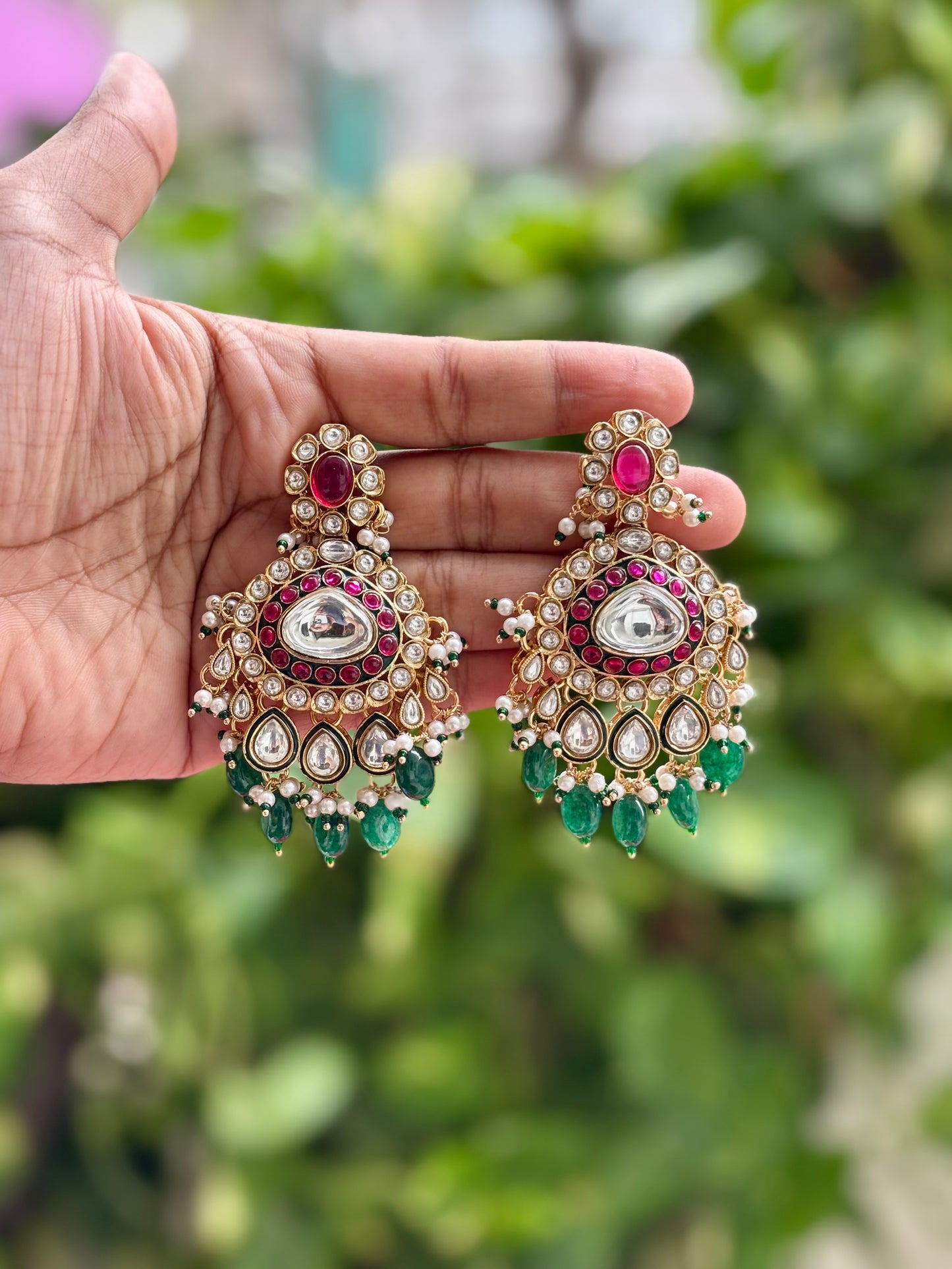 Multicolour Ravya Kundan Bridal Jewellery Set