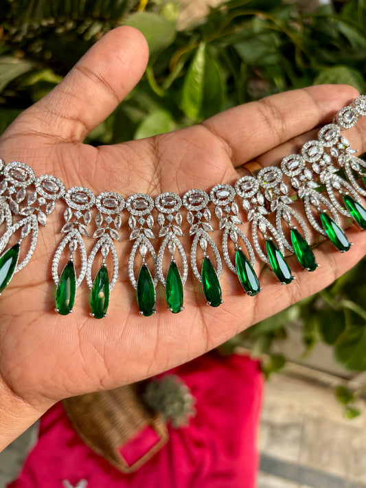Emerald Reemi Zirconia Jewellery Set