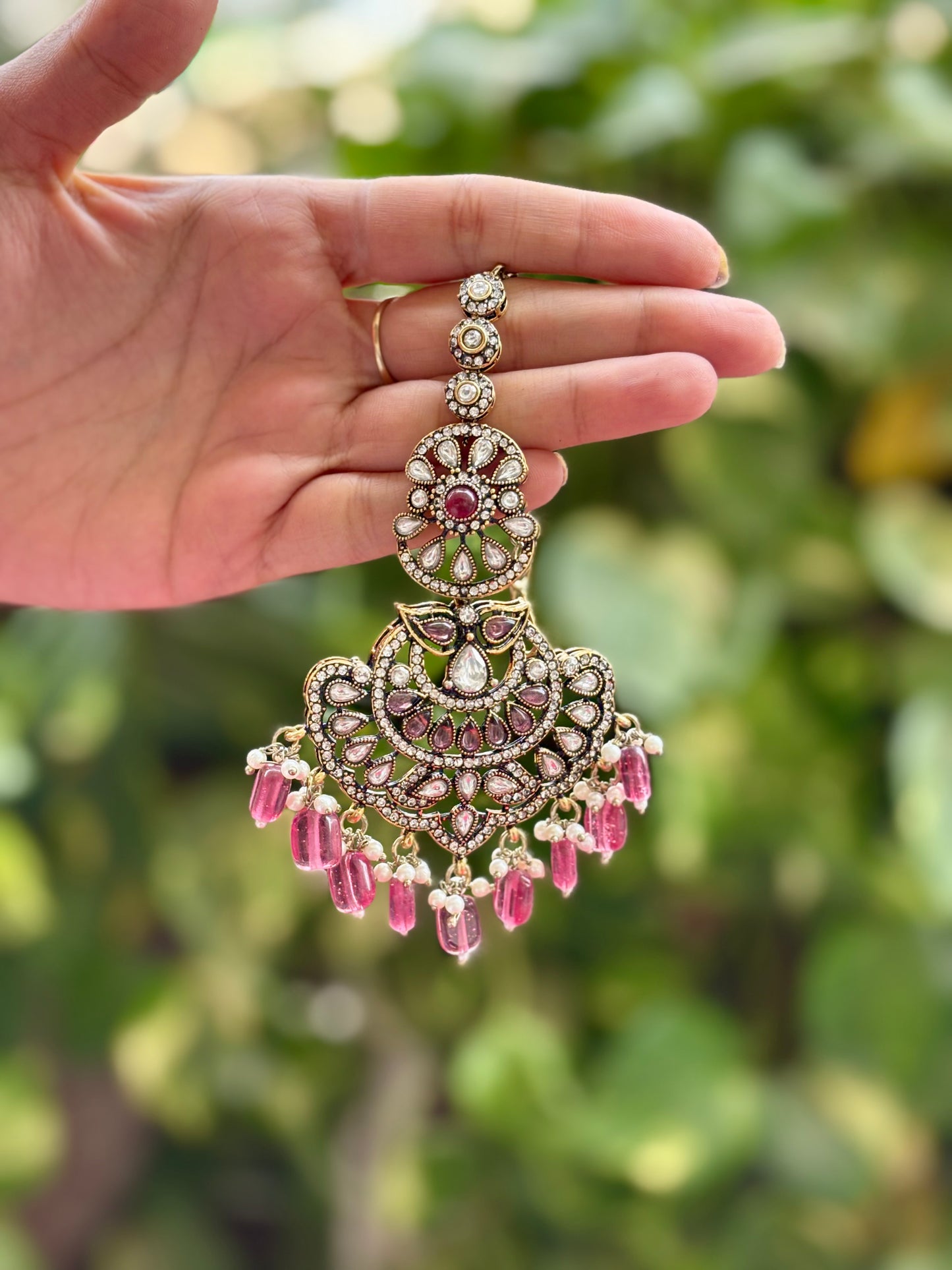 Ruby Mila Kundan Bridal Jewellery Set