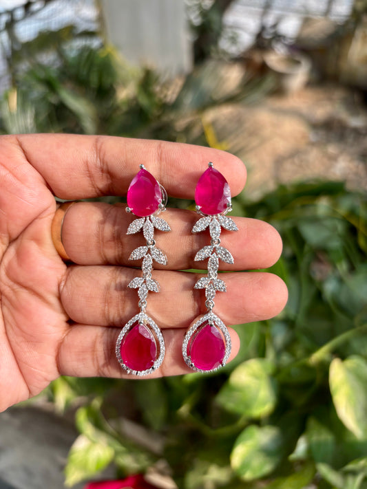Ruby Reeti Zirconia Jewellery Set