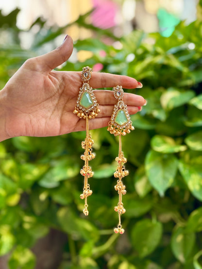 Mint Ayla Kashmiri Earrings