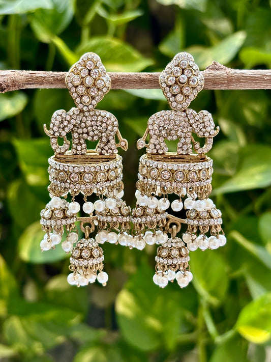 Antique Elephants Jhumkis