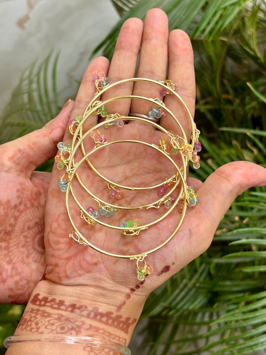 Multicolour Kashmiri Ghungroo Bangles (Set of 4)
