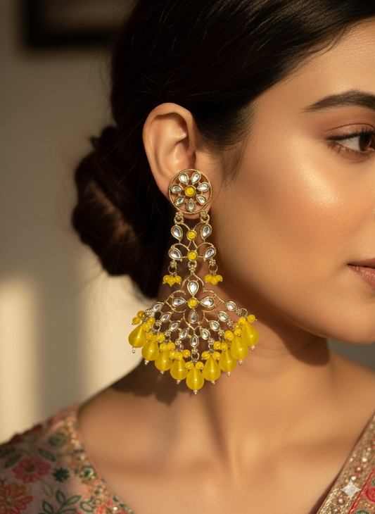 Yellow Eshita Danglers